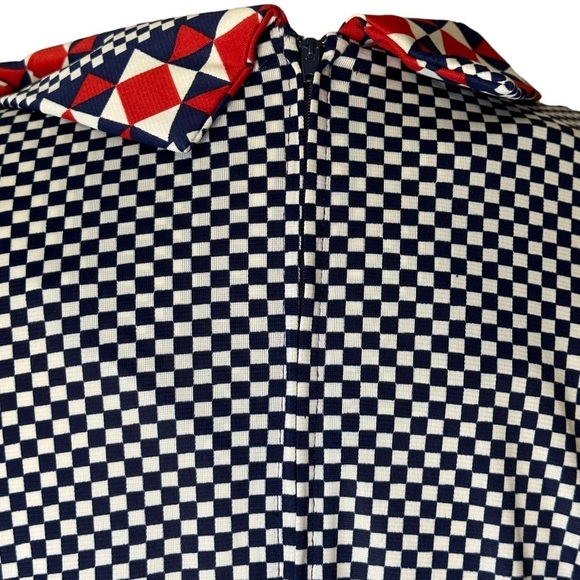 Lorac‎ Original Vintage 1970s 1980s Union Made Blue White Gingham Plaid Necktie - Picture 11 of 16